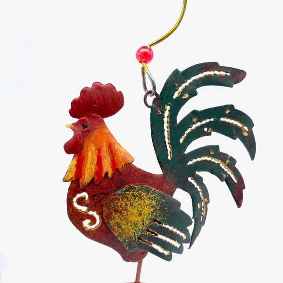 Recycled French Metal Rooster Ornament - Picture 1 of 1